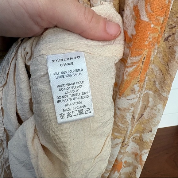 Nordstrom Lush Pleated Flowy Floral Maxi Dress Vacation Summer Easter Dainty S - Picture 6 of 10